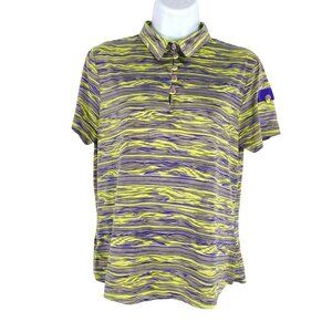Jamie Sadock Golf Polo‎ Shirt Multicolored Print Short Sleeve Women's Small